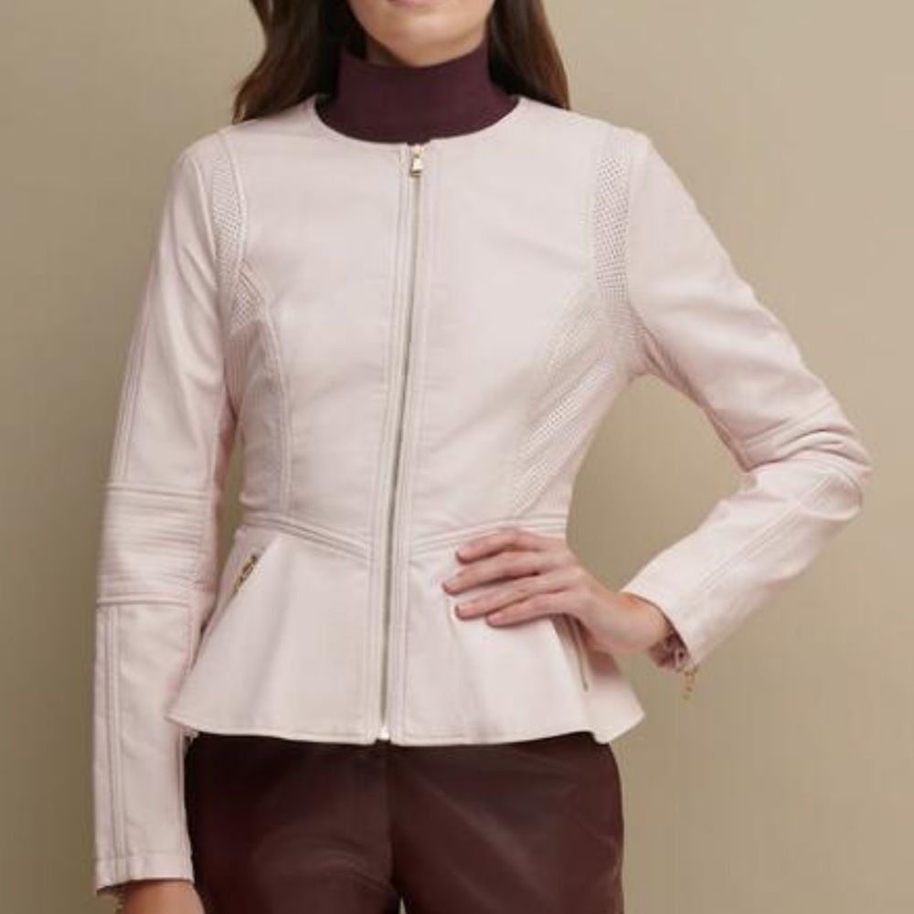 White Peplum jacket